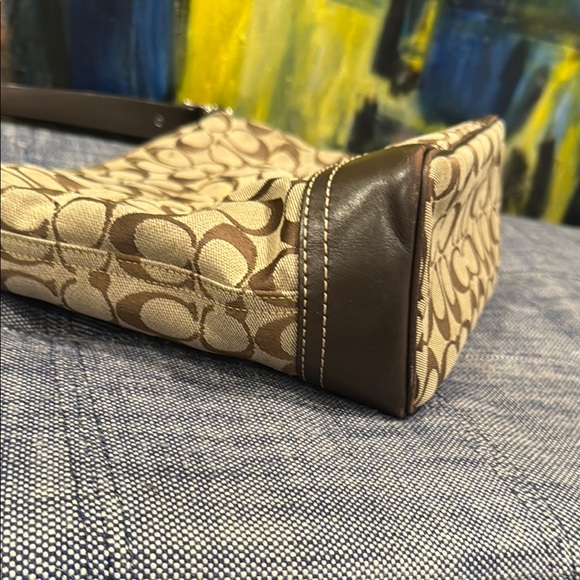 Coach Brown Signature Shoulder Bag - Picture 10 of 15